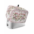 thumbnail image 1 of Spring Floral Small Toaster Cover 2 Slice, Kitchen Appliance Covers, Retro Pink Orchid Flowers Leaves Botanical Toaster Oven Cover with Loop, Bread Machine Cover Polyester Dust Cover Protection, 1 of 4
