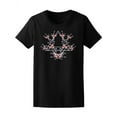 thumbnail image 1 of Spring Floral Star Of David T-Shirt Women -Image by Shutterstock, Female Large, 1 of 2