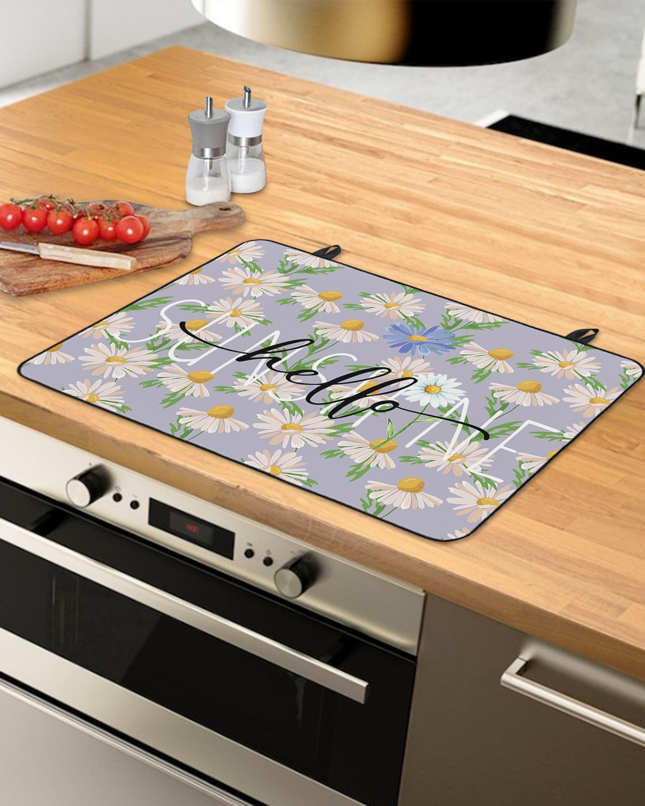 Spring Floral Stove Top Covers for Electric Stove, Heat Insulation