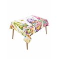 thumbnail image 1 of Spring Floral Table Cloth, Waterproof Tablecloth for Rectangle Tables, Watercolor Gnomes Flowers Butterflies Yellow Reusable Washable Fabric Table Cover for Restaurant Kitchen Dining Tables 52"x70", 1 of 9