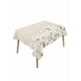thumbnail image 1 of Spring Floral Table Cloth, White Daisy Farmhouse Linen Texture Waterproof Tablecloth for Rectangle Tables, Reusable Washable Fabric Table Cover for Restaurant Kitchen Dining Tables 60"x102", 1 of 6