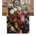 thumbnail image 1 of Spring Floral Table Runner Colorful Daisy Summer Botanical Butterfly Tablerunners 13 x 70 Inch, Table Decorations Tabletop Scarf for Summer Gathering Holiday Farmhouse Kitchen Dining Decor, 1 of 6