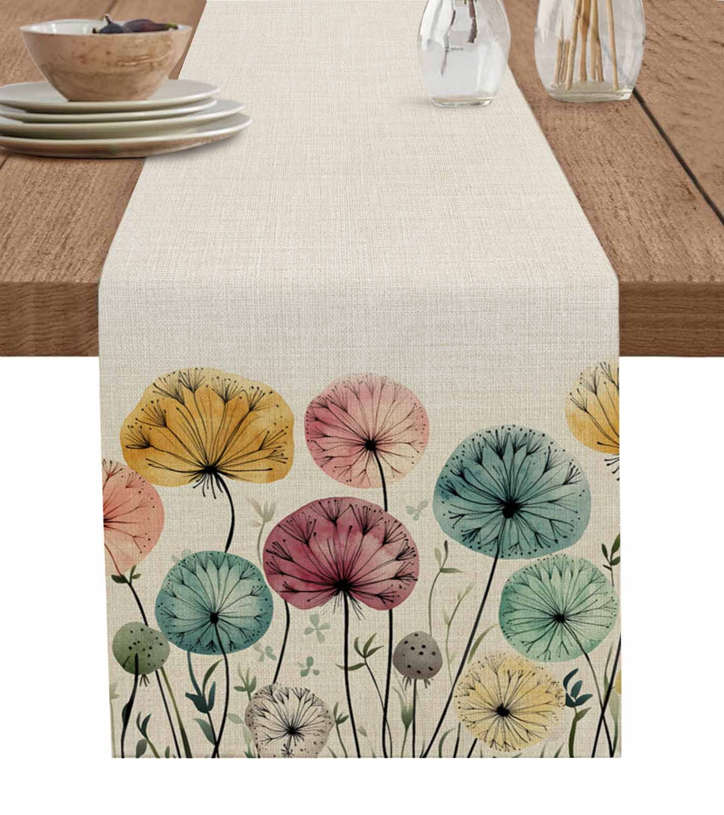Floral Dove CW0606010CL Quilted Table Runner