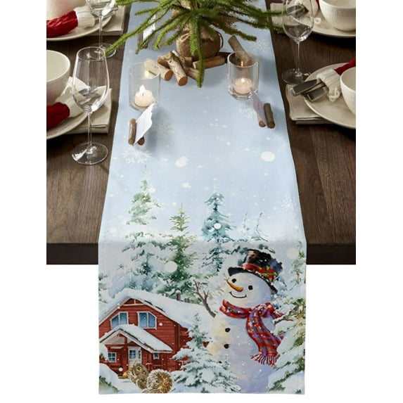 Spring Floral Table Runner Plants Flower Table Runners Seasonal Kitchen Dinning r for Holiday Dining Party Indoor Outdoor