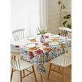 thumbnail image 1 of Spring Floral Tablecloth Rectangle Table Cloth 60x84, Waterproof Tablecloth Outdoor Table Cloth, Watercolor Elegant Botanical Summer Washable Table Cover for Kitchen Dinning Party, 1 of 8
