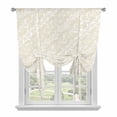 thumbnail image 1 of Spring Floral Tie Up Curtains for Windows, Adjustable Balloon Window Shades, Vintage Simple Flowers Pattern Beige Kitchen Window Treatments Adjustable Roll Up Curtain for Basement/Nursery 52"x45", 1 of 8