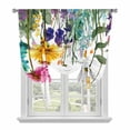 thumbnail image 1 of Spring Floral Tie Up Curtains for Windows, Adjustable Balloon Window Shades, Yellow Pink Flowers Farmhouse Botanical Kitchen Window Treatments Adjustable Roll Up Curtain for Basement/Nursery 52"x45", 1 of 8