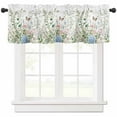 thumbnail image 1 of Spring Floral Valances for Windows Farmhouse Kitchen Curtains Valances Rod Pocket Valance Curtains for Kitchen Windows Pastoral Flower Summer Botanical Watercolor Window Valances for Bathroom 60"x18", 1 of 6