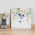 thumbnail image 1 of Spring Floral Wall Art Painting on Canvas, Weeping Blue Botanical Summer Vintage Canvas Art Home Prints Wall Art Framed Modern Artwork for Living Room Bedroom Wall Decor 12x12in, 1 of 9