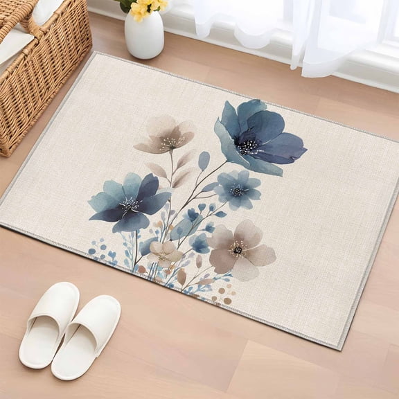 Abstract Lines Washable Small Entryway Area Rugs 2'x3', Black Yellow ...