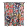 thumbnail image 1 of Spring Floral Wildflower Curtain 72x84 Inches, Watercolor Garden Bloom Design, Quick-Dry Polyester, 1 of 5