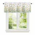 thumbnail image 1 of Spring Floral Window Valance for Kitchen, Watercolor Bee White Yellow Wildflower Rustic Farmhouse Rod Pocket Short Curtain for Small Windows, Light Filtering Decorative Valance, 54 x 18 Inch, 1 Panel, 1 of 9