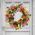 thumbnail image 1 of Spring Floral Wreath For Home Door Decoration For Weddings And Seasonal Celebrations 50cm Size For Wall Hanging, 1 of 8