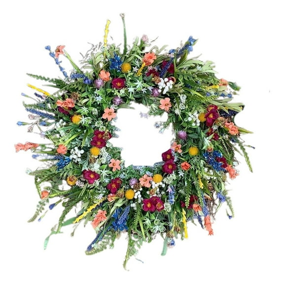 Spring Floral Wreath for Home Garden and Events Stylish Door Hanging