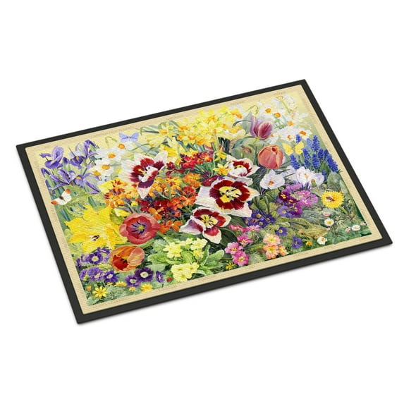 Spring Floral by Anne Searle Doormat 24x36