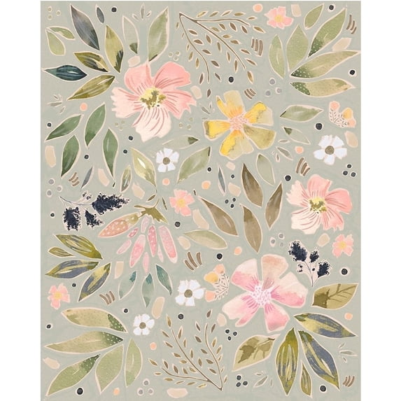 Spring Florals Poster Print by Leah Straatsma LSRC158A