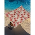 thumbnail image 1 of Spring Florals Sun Shade Sail 14' x 18', Red White Floral Vintage Water Ink Painting Rectangle Outdoor Sunshade Canopy, Waterproof UV Block Patio Covers for Garden Yard Beach, 1 of 9