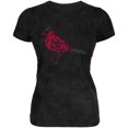 thumbnail image 1 of Spring Flower Cardinal Bird Roses Juniors Soft T Shirt Charcoal Black Triblend X-LG, 1 of 1