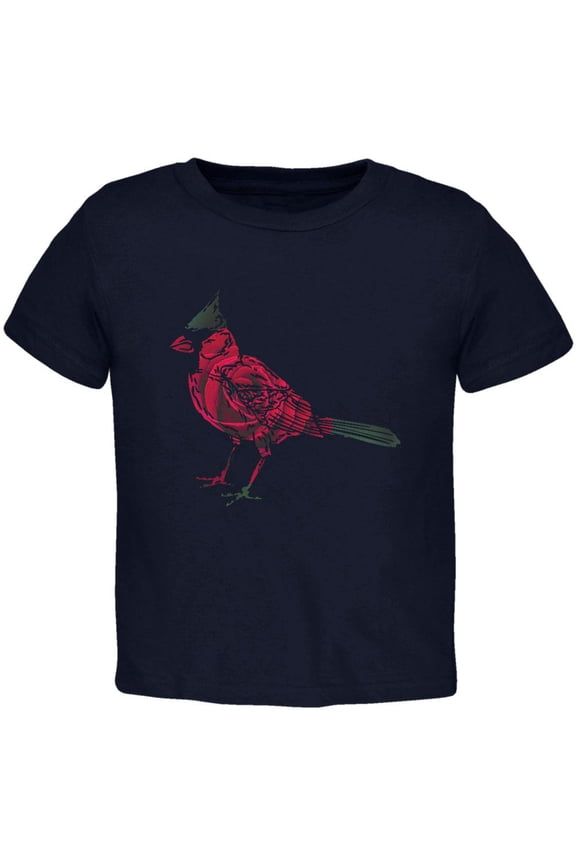 Spring Flower Cardinal Bird Roses Toddler T Shirt