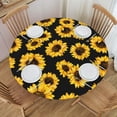 thumbnail image 1 of Spring Flower Cherry Round Fitted Tablecloth with Elastic 40-44 Inch, 1 of 6