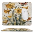 thumbnail image 1 of Spring Flower Daffodil Printed Mouse Pad, 10"x12", Non-Slip Rubber Base MousePads for Home Office Laptop, 1 of 8