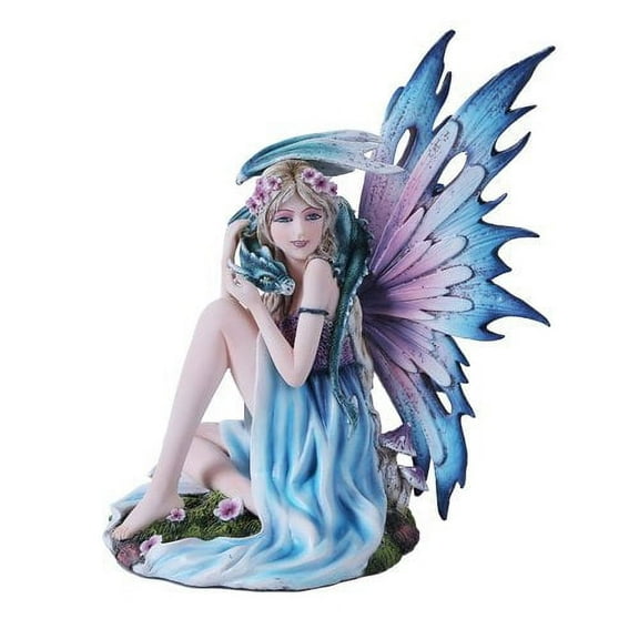 Spring Fairy with Dragon Figurine