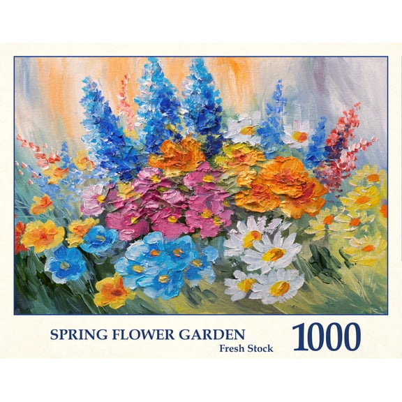 Spring Flower Garden - 1000 Piece Jigsaw Puzzle by Tau