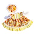 thumbnail image 1 of Spring Flower Goose Outfit for 23'' Plastic Statue Lawn Porch Goose Daisy Floral Bee Patriotic Dress Costume for Summer Patio Yard Decor Yellow, 1 of 8