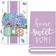 thumbnail image 1 of Spring Flower Kitchen Towel, 2 Pack Hydrangea Spring Summer Seasonal Home Sweet Home Absorbent Kitchen Towel, Absorbent Drying Tea Towels for Cooking Baking, 16 x 24 Inch (Hydrangea), 1 of 6