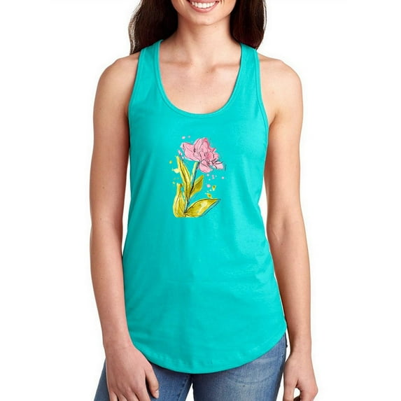 Spring Flower Racerback Tank Women -June Erica Vess Designs, Female Small