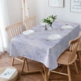 thumbnail image 1 of Spring Flower Tablecloth for Rectangle/Oval Table 60 x 84 Inch Fabric Waterproof Table Cover Simple Plant Purple Washable Table Cloth for Kitchen Dinning Wedding Party Tabletop Decorative, 1 of 6