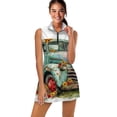 thumbnail image 1 of Spring Flower Truck Can Sports Dresses Women Tennis Dress with Separate Shorts One-Piece Slim Fit Golf Dress, 1 of 4