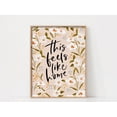 thumbnail image 1 of Spring Flower Wall Art This Feels Like Home Quote Posterfloral Pattern Boho Poster Sign Housewarming Poster, Stretched Canvas Size 16x24, 1 of 4