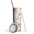 thumbnail image 1 of Spring Flowers 20 Oz Skinny Tumbler with Lid and Straw - Double Wall Vacuum Insulated Tumbler- Insulated Travel Coffee Mug, 1 of 5