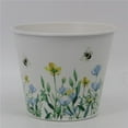 thumbnail image 1 of MDR Trading Inc. AI-GA3500-494_Q01 Spring Flowers And Bees Metal Planter, 1 of 1