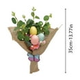 thumbnail image 1 of Spring Flowers Artificial for Decoration Easter Egg Tree 35cm with Led Warm Lights, Desktop Ornament & Centerpiece, Battery Led String Lights, 1 of 2