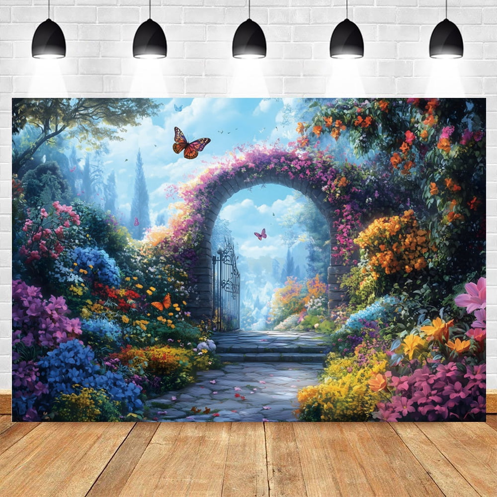 Spring Flowers Backdrop Photography Fairy Tale Fantasy Nature Scery ...