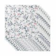 thumbnail image 1 of Spring Flowers Cloth Napkins, Blue Pink Floral Leaves Pastoral Botanical Washable and Reusable Dinner Napkins Set of 8, Table Napkin for Kitchen Party Birthday Wedding Hotel Housewarming 20"x20", 1 of 9