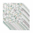 thumbnail image 1 of Spring Flowers Cloth Napkins, Yellow Pink Floral Leaves Country Farm Plants Washable and Reusable Dinner Napkins Set of 8, Table Napkin for Kitchen Party Birthday Wedding Hotel Housewarming 20"x20", 1 of 9