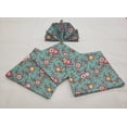 thumbnail image 1 of Spring Flowers Cloth Napkins by Penny's Needful Things (Set of 6) (Teal), 1 of 1