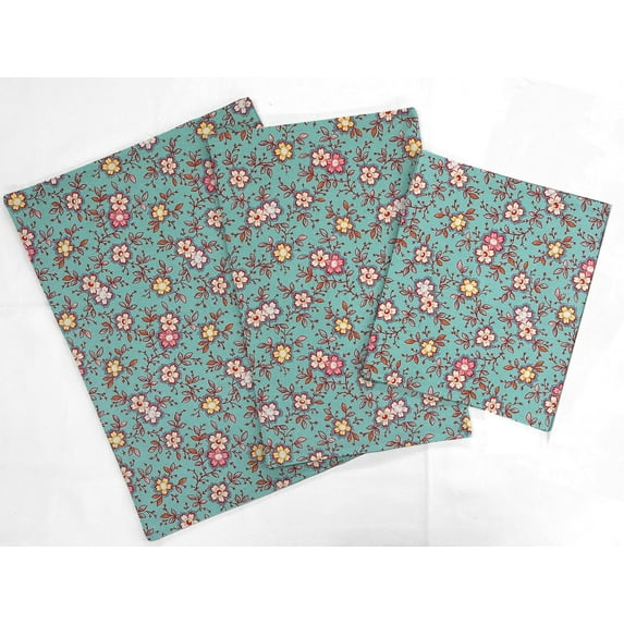 Spring Flowers Countertop Appliance Slider Mats by Penny's Needful Things (Teal) Small