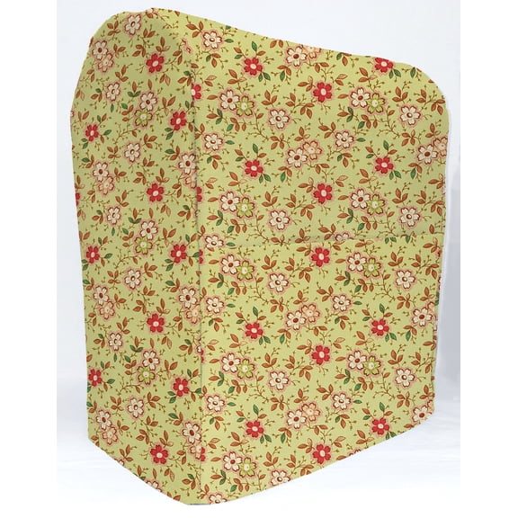 Spring Flowers Cover Compatible with Hamilton Beach 4 Quart 7 Speed Tilt Head Stand Mixer by Penny's Needful Things (Green)