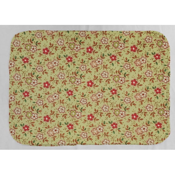 Spring Flowers Dish Drying Mat by Penny's Needful Things (Gray) (Green)