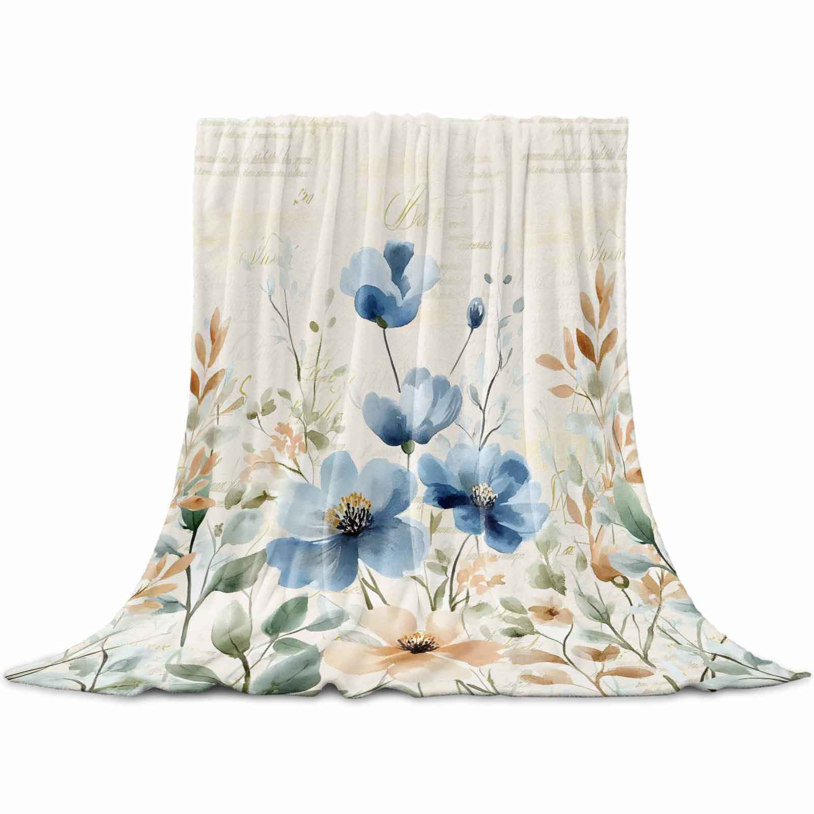 BARCELLINO - Floral Blanket - White