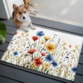 thumbnail image 1 of Spring Flowers Front Door Rugs 2x3 ft Blue Red Yellow Floral Plant Small Rug for Entryway Non Slip Washable Bathroom Door Mat Absorbent Floor Mat for Indoor Entrance, 1 of 9
