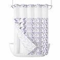 thumbnail image 1 of Spring Flowers No Hooks Shower Curtain with Snap-in Liner Vintage Country Watercolor Purple Floral Leaf Plant Shower Curtains for Bathroom, Waterproof, Easy Install, Washable 60"x72", 1 of 9