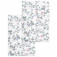 thumbnail image 1 of Spring Flowers Kitchen Dish Towels for Drying Dishes Set of 2, Blue Pink Floral Leaves Pastoral Botanical Waffle Weave Microfiber Hand Tea Bathroom Towels Quick Dry & Absorbent Towel 15.7x23.6, 1 of 7