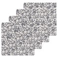 thumbnail image 1 of Spring Flowers Kitchen Dish Towels for Drying Dishes Set of 4, Farmhouse Dark Blue Pastoral Floral Leaf Waffle Weave Microfiber Hand Tea Bathroom Towels Quick Dry & Absorbent Towel 12x12, 1 of 7