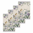thumbnail image 1 of Spring Flowers Kitchen Dish Towels for Drying Dishes Set of 4, Vintage Floral Leaves Birds Farmhouse Plaid Waffle Weave Microfiber Hand Tea Bathroom Towels Quick Dry & Absorbent Towel 15.7x23.6, 1 of 7