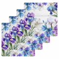 thumbnail image 1 of Spring Flowers Kitchen Dish Towels for Drying Dishes Set of 4, Watercolor Garden Florals Wooden Grain Waffle Weave Microfiber Hand Tea Bathroom Towels Quick Dry & Absorbent Towel 12x12, 1 of 7